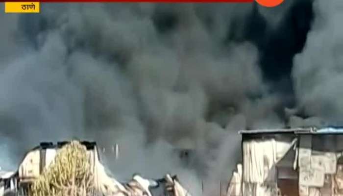 Thane Massive Fire Breaks Out At Scrap Godown