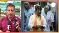 नागपूर| एक्झिट पोलनंतर सरकार्यवाह भैय्याजी जोशी नितीन गडकरींच्या भेटीला