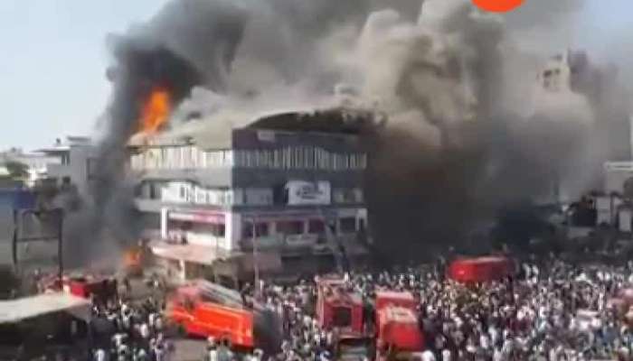 Surat Massive Major Fire Breaks Out In Shopping Complex.