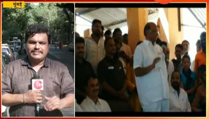 Mumbai NCP Supremo Sharad Pawar Visit CM Fadanvis On Drought Issue