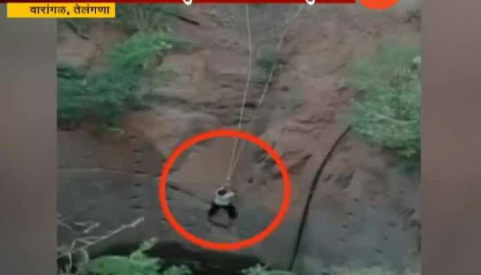 Telangana Man Rescued After Two Days After Fallen In Well