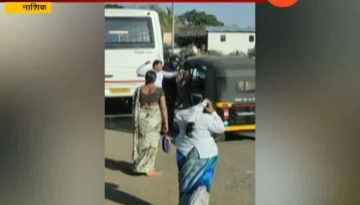 Nashik Traffic Police And Rikshaw Driver Video Getting Viral