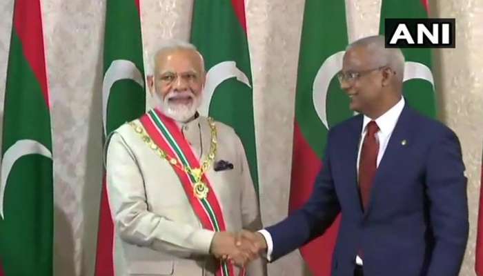 पंतप्रधान नरेंद्र मोदी मालदीवच्या सर्वोच्च नागरी पुरस्काराने सन्मानित