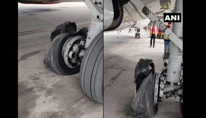 &#039;स्पाईसजेट&#039; विमानाचा टायर फुटला, १८९ प्रवासी सुरक्षित 