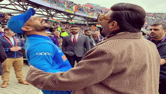 India vs Pakistan : सुपरहिट सामन्यादरम्यान गब्बर-रणवीरची भेट