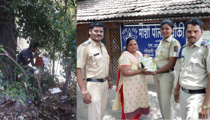 इंद्रायणी नदीच्या बाजुला आढळली २ दिवसाची चिमुकली