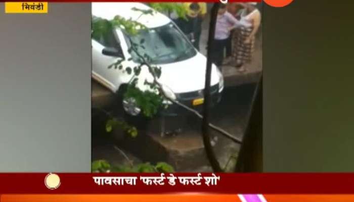 BHIWANDI CAR COLLAPSE NALA