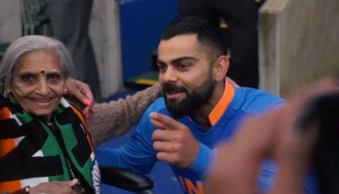 World Cup 2019 : INDvBAN सामन्यात भारतीय संघाच्या वयोवृद्ध &#039;जबरा फॅन&#039;चीच चर्चा 