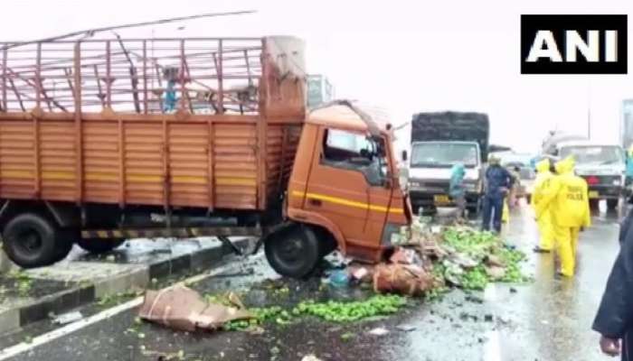 मुंबईत उड्डान पुलावर ट्रक - कार अपघात, एक ठार तर पाच जखमी