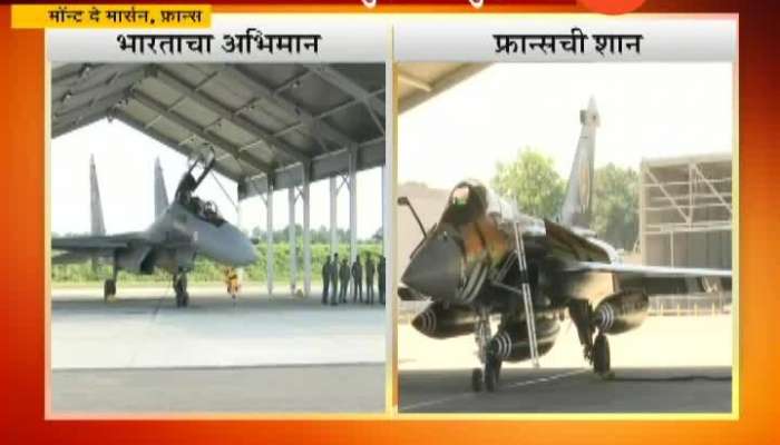 IAF_s Sukhoi 30 Flies With Rafale,Mirage 2000 During Indo French Garuda Excercise