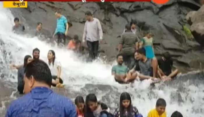 Kokan Mahad Tourist Attracted Towards Kemburli Waterfall