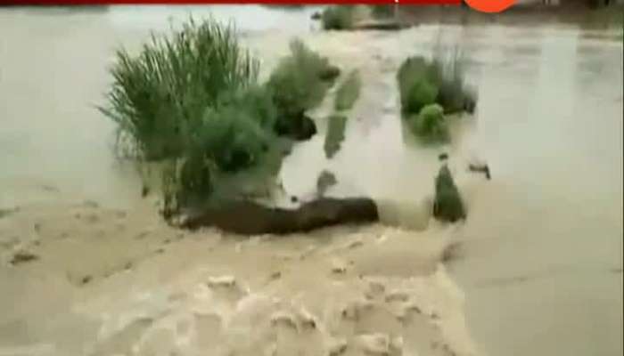 Heavy rain floode in uttar bharat.