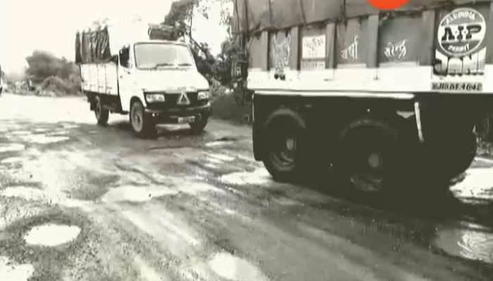  raigad mumbai to goa expressway potholes on road