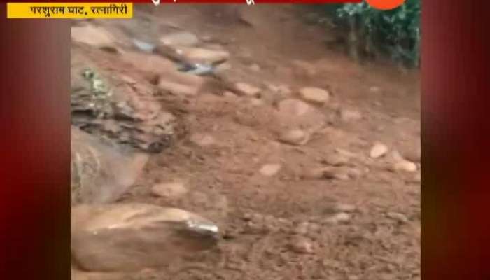 Mumbai Goa Highway Prashuram Ghat Land And Stones Slide