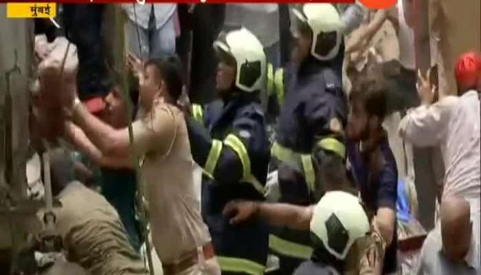four floor building collapsed in dongri area of mumbai death toll raises rescue operation is underway 