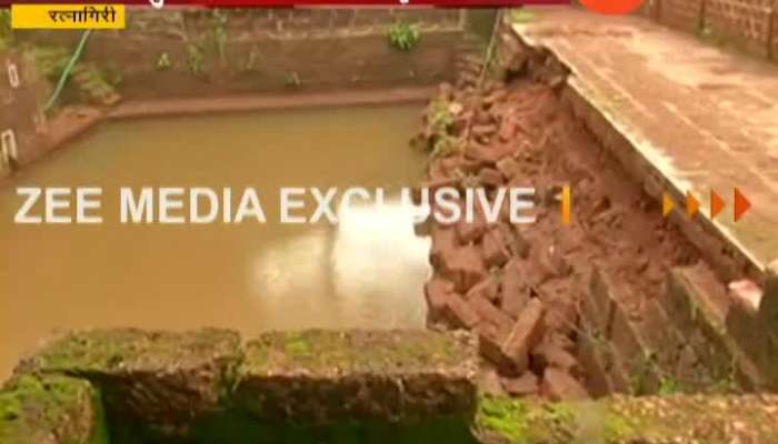 Ratnagiri Ganpatiphule Temple Compound Affected By Heavy Rain 