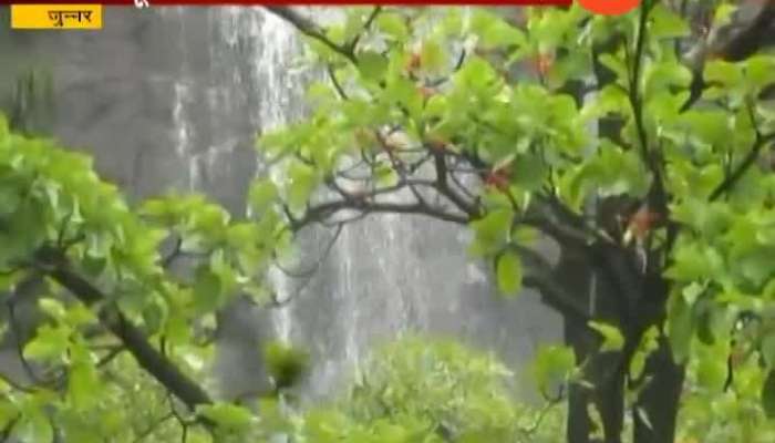 Junnar Kanchan Waterfall Toursit Enjoying
