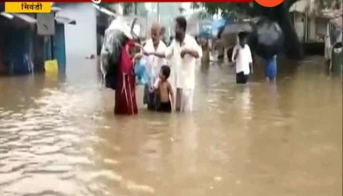 Bhiwandi Water Logging From Heavy Rainfall