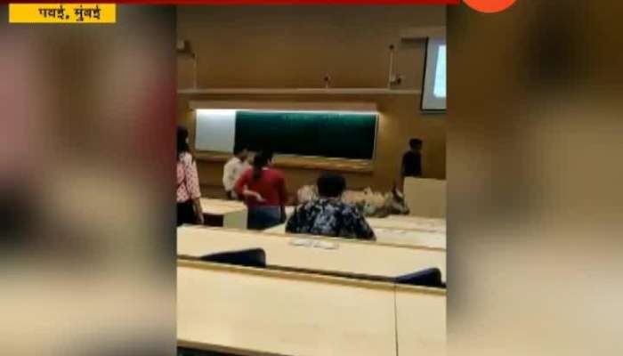 Stray Cow enters classroom in IIT bomby
