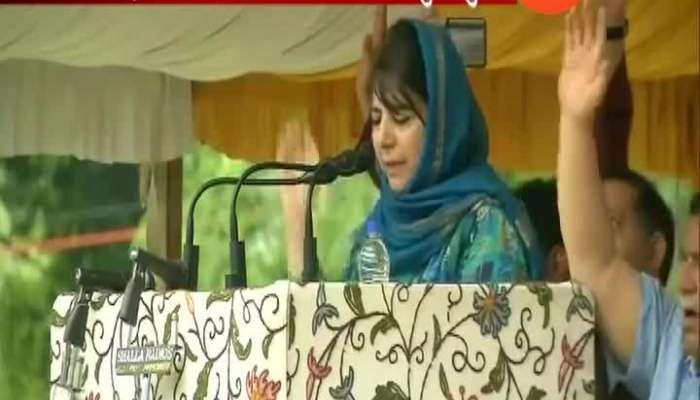 Tinkering with Artical 35A Will be like setting powder on fire says mehbooba mufti