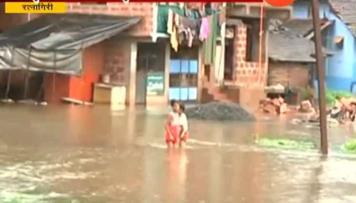 Ratnagiri Water Logging In Market And Many Low Laying Areas