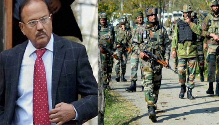 अजित डोवाल जम्मू काश्मीरच्या दौऱ्यावर, राज्यात तणावपूर्ण शांतता