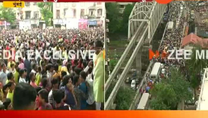 Mumbai Chinchpokli_Chintamani_Ganpati_Devotee_Disturbios_Behaviaour_During_Aagman_Sohala_2019