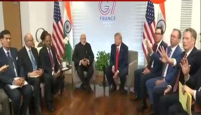 France Meet with G7 PM Modi meet Trump