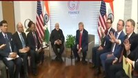 जी-७ परिषद | मोदी आणि ट्रम्प यांची संयुक्त पत्रकार परिषद