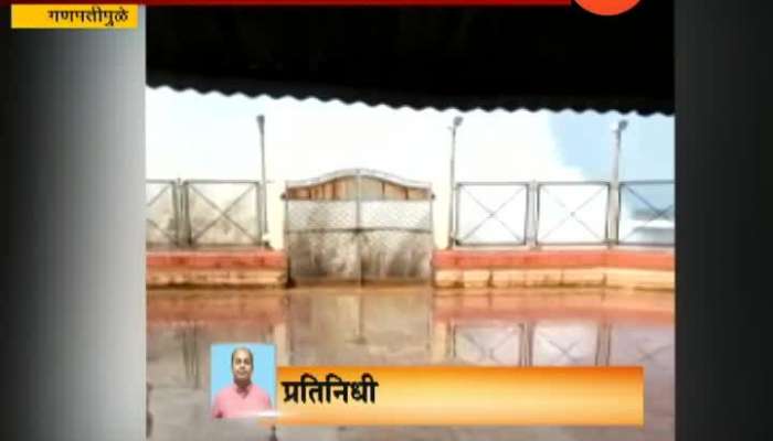 Ratnagiri Ganpatiphule Temple High Waves From Sea Climbing Over Temple Security Wall