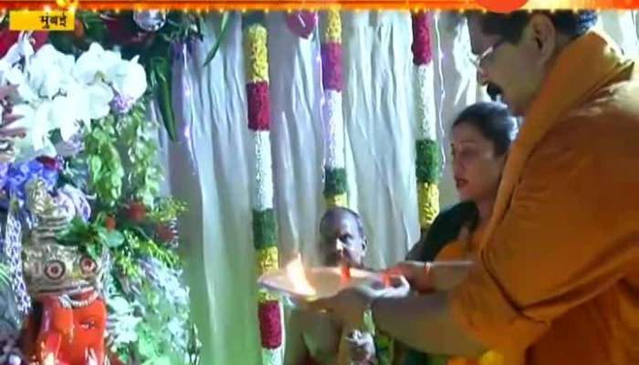 Mumbai Aadesh Bandekar Doing Pranpratistha At Siddhivinayak Temple