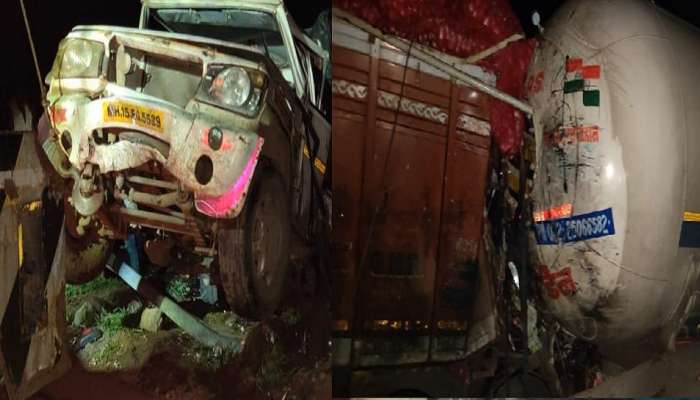 चांदवड येथील घाटात तीन वाहनांचा विचित्र अपघात, तिघे जखमी