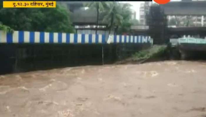 Mumbai Dahisar River Flowing Above Danger Mark