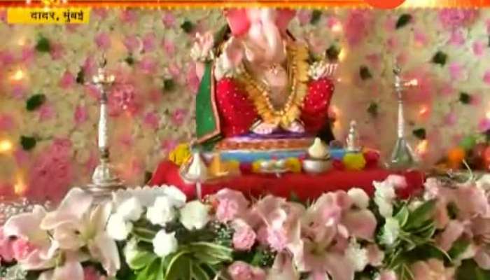 Mumbai Dadar Patil Family Celebrating Eco Friendly Ganesh Utsav With Real Flowers Decoration