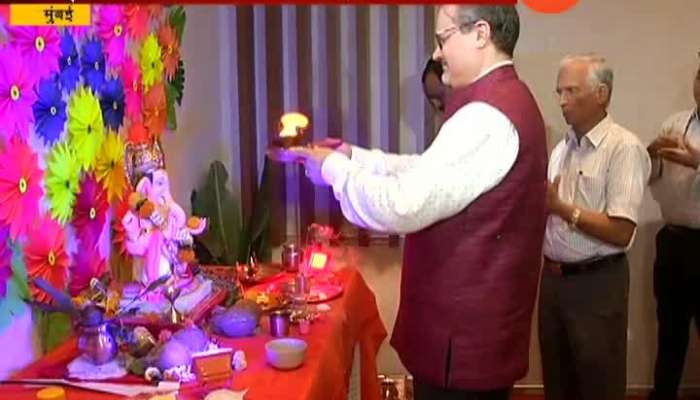 American consulate officers attend Ganesh utsav at Zee media office