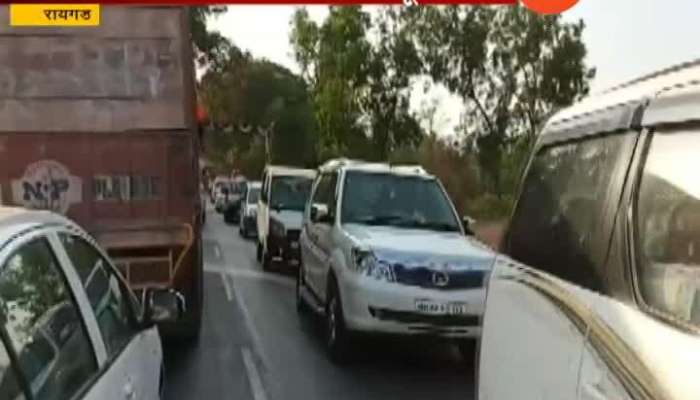 Raigad Traffic jam, long Queue on Mumbai Goa Highway 08 Sep 2019