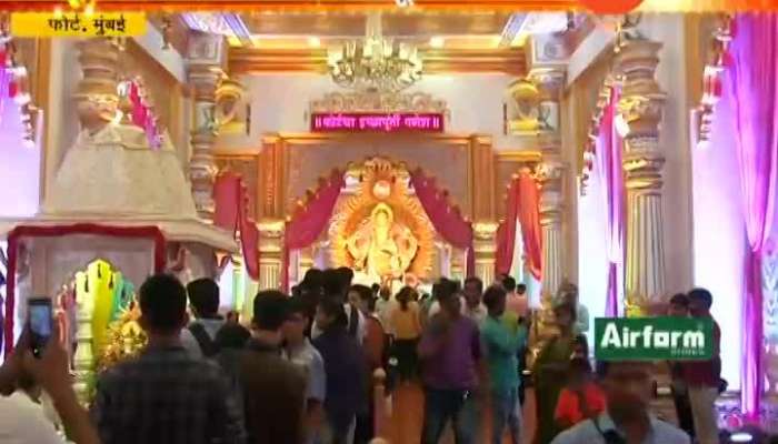 Mumbai Fortcha Ichapurti Ganesh Created Raj Mahal For Sarvajanik Ganesh Utsav