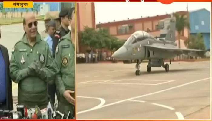 Bengaluru Defence Minister Rajnath Singh On Flying IAF Tejas LCA