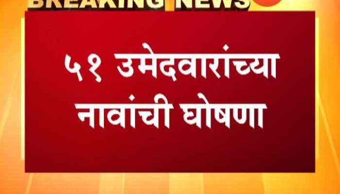 Congress Declared First List Of Contestant For Maharashtra Assembly Election