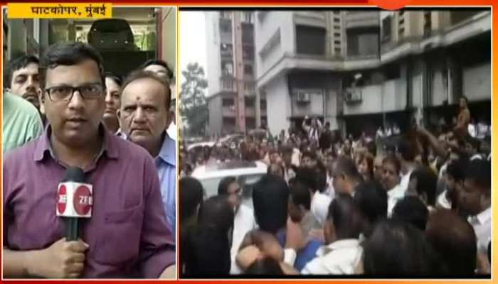 Mumbai,Ghatkoper Prakash Mehta_s Activist Attack On Shah Car Update At 1215 PM