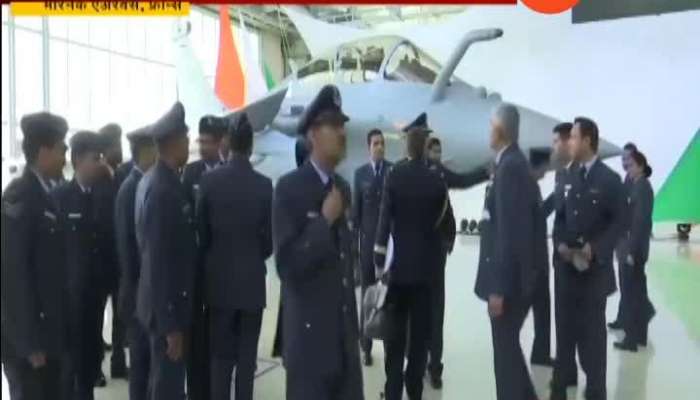 Frans Rajnath Singh Rafale Pooja