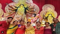 दुर्गापूजेत अभिनेत्रींचा 'सिंदूर' खेळ 