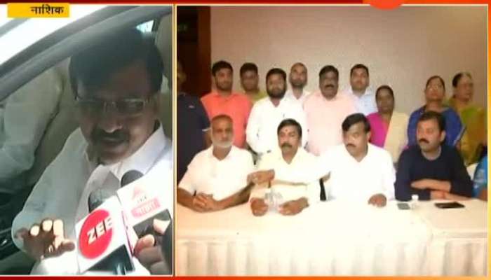 Nashik Shiv Sena MP Sanjay Raut Meet BJP Rebel Leader Balasaheb Sanap