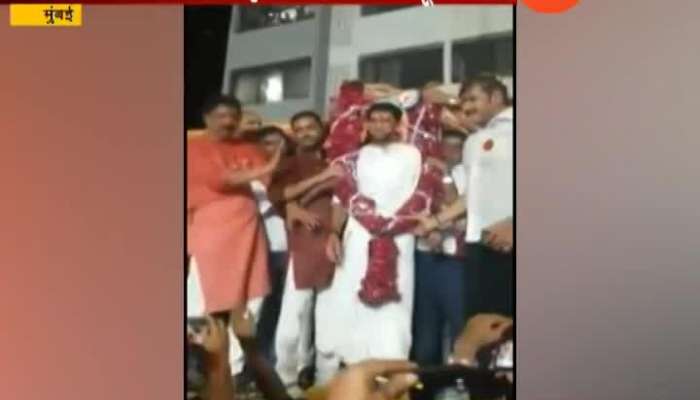 Mankhurd Aditya Thackeray in Sounth cloths Lungi During Rally Mumbai