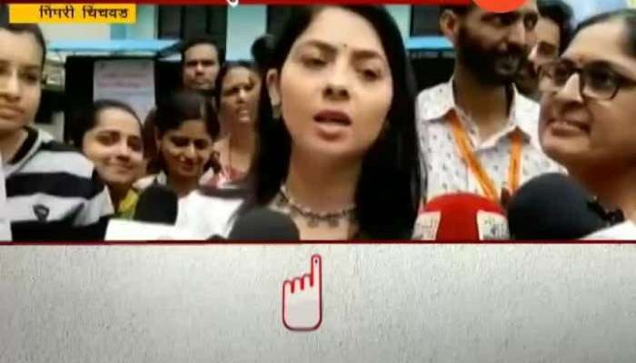 Pimpri Chinchavad Sonali Kulkarni Voting Reaction