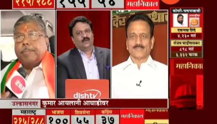 Vidhan Sabha Election Results Coverage With Chandrakant Patil,Girish Mahajan And Chandrakant Bawankule