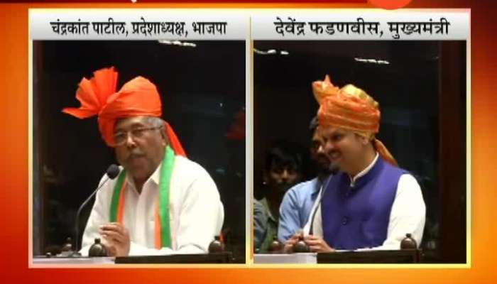 Chandrakant Patil And Devendra Fadnavis On Re Electing As Leader For BJP