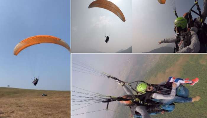 Paragliding करणाऱ्या मराठमोळ्या अभिनेत्रीचा व्हिडिओ व्हायरल 