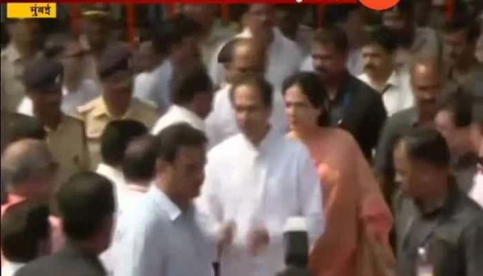 Mumbai Uddhav Visit Bala Saheb Thackeray Memorial