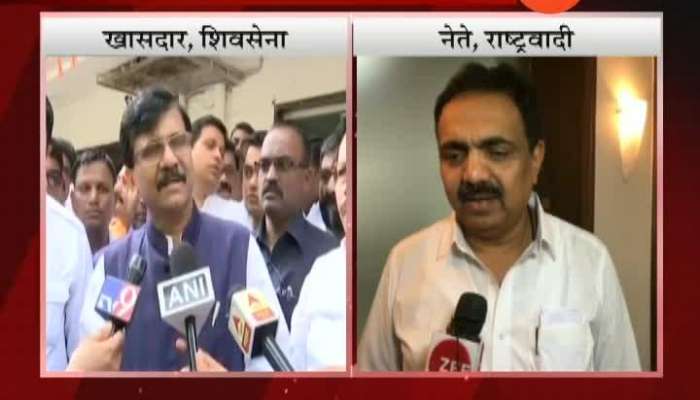  Sanjay Raut And Jayant Patil On Former CM Devendra Fadanvis